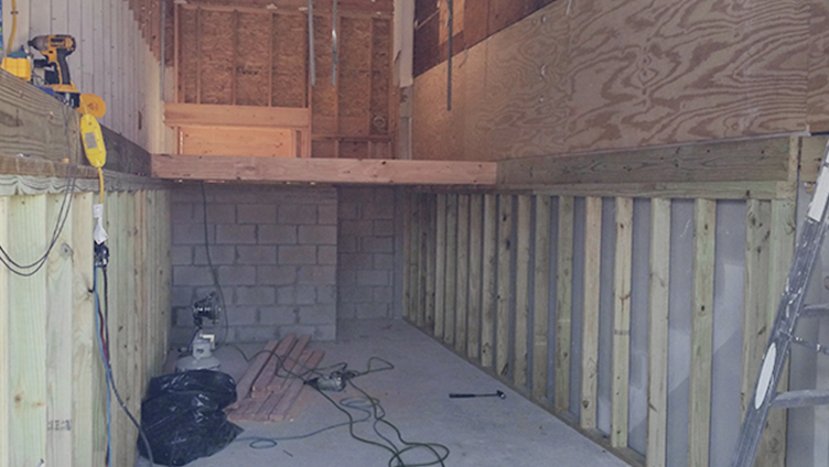 Framing of Handicap Remodeling Project in Toms River NJ