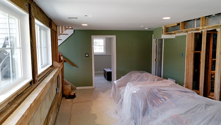 Marlboro NJ Basement Before Rasinski Construction Remodel