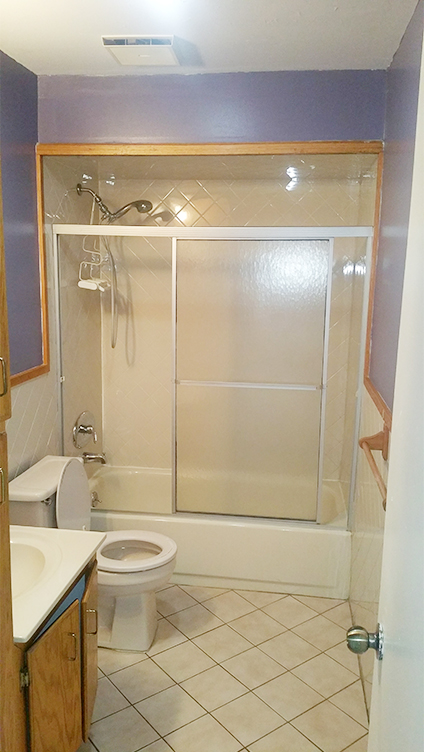 Bathroom Before Rasinski Construction Remodel