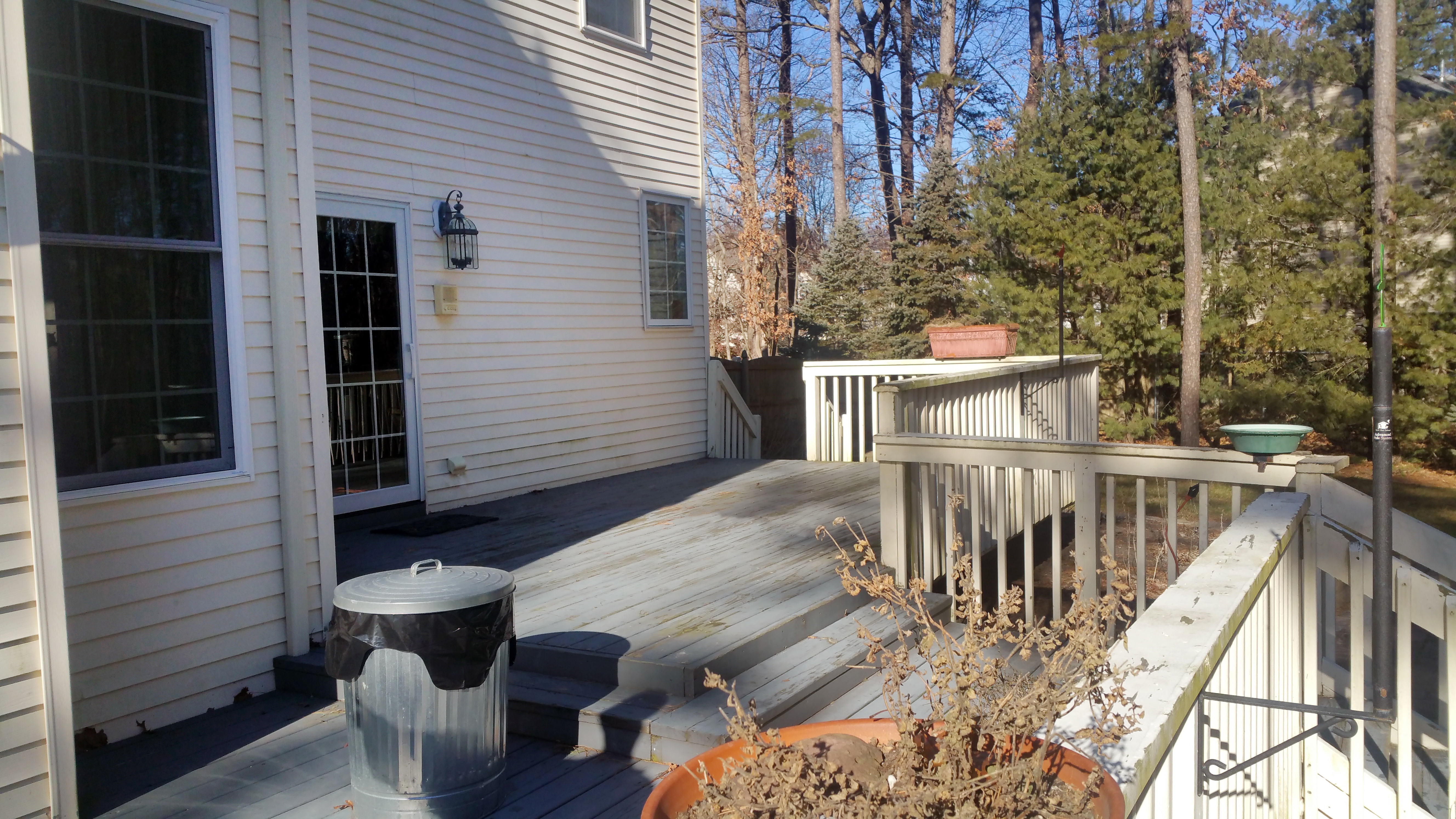 Outdoor Entertaining Space Before Hiring Rasinski Construction