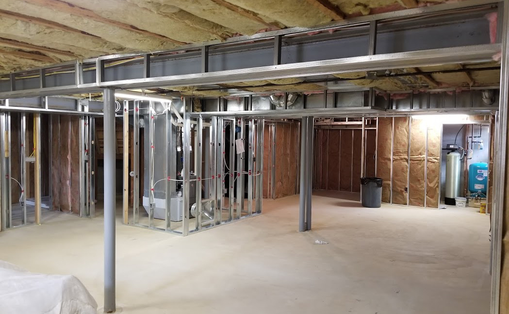 Basement Before Rasinski Construction Renovation Services