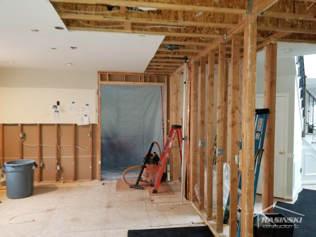 kitchen remodel in mercer county NJ in progress