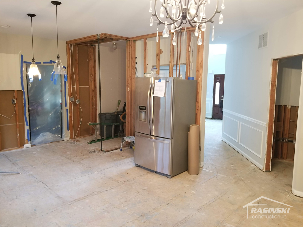 kitchen remodel in mercer county NJ in further progress