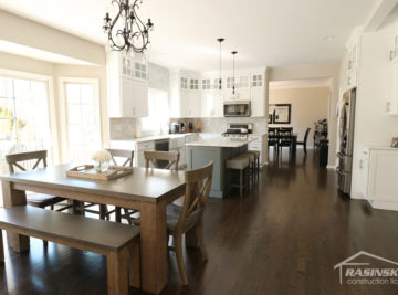 Completed kitchen remodel in mercer county NJ by Rasinski Construction