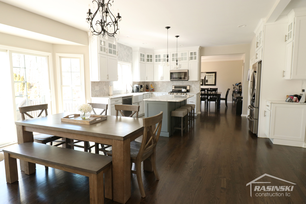 Completed kitchen remodel in mercer county NJ by Rasinski Construction