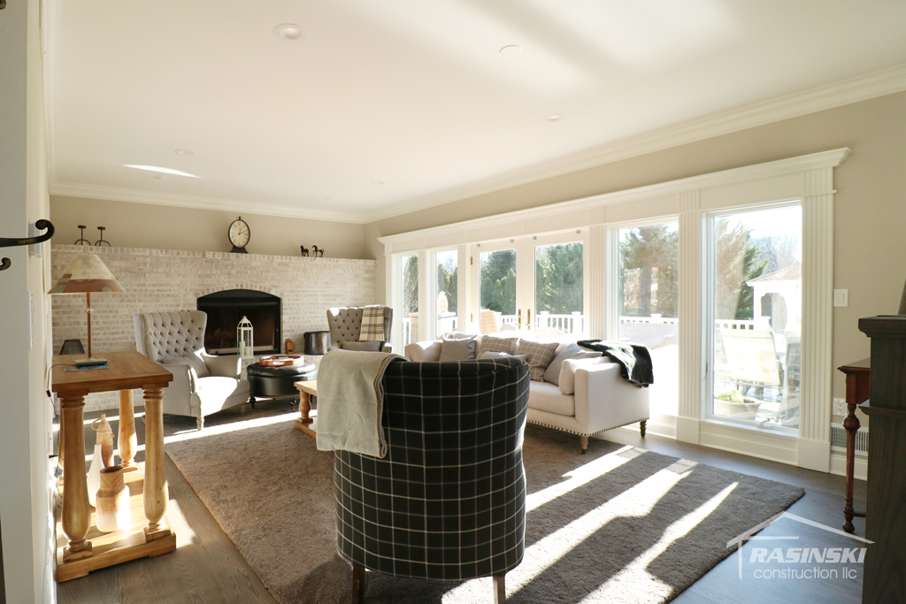 Open Concept Kitchen Living Room Renovation in Monmouth County NJ by Rasinski Construction