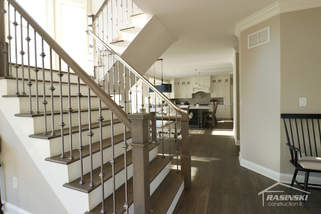 After Photo of Stairs in Monmouth County NJ Kitchen Renovation by Rasinski Construction