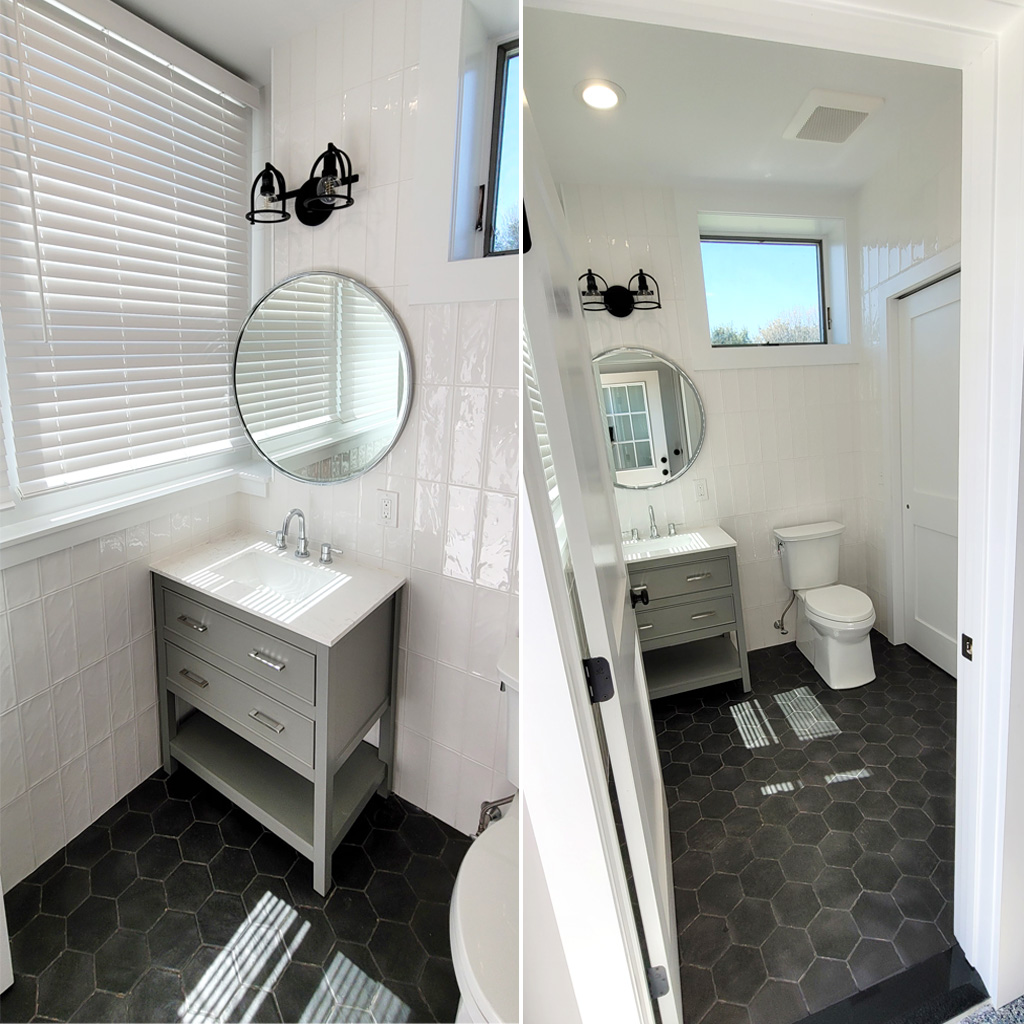 Bathroom with Easy Access to Outdoor Living Space in Monmouth County NJ – Rasinski Construction