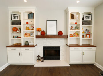 Updated Adjacent Living Room in Robbinsville NJ Kitchen Remodeling Project