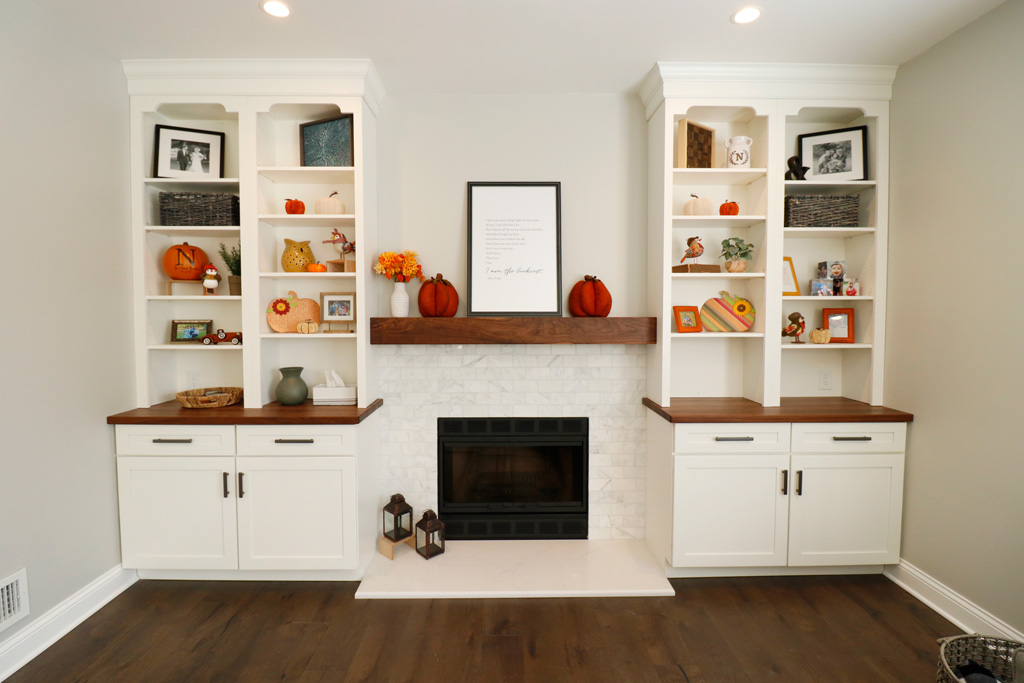 Updated Adjacent Living Room in Robbinsville NJ Kitchen Remodeling Project