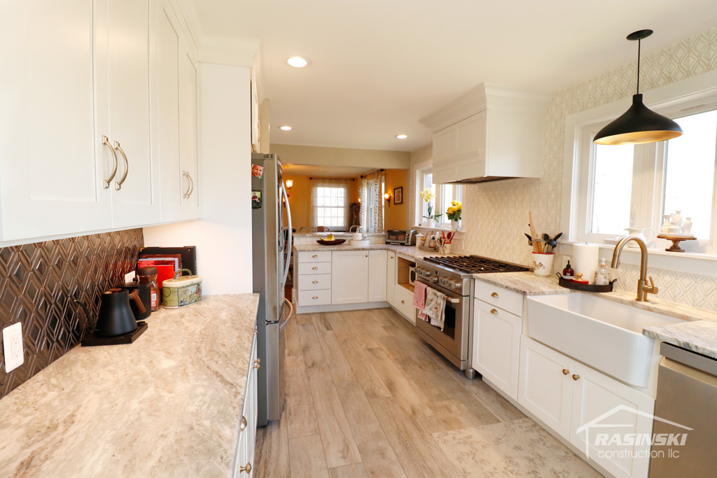 Full Length View of Kitchen Remodeling Project in Bordentown NJ by Rasinski Construction
