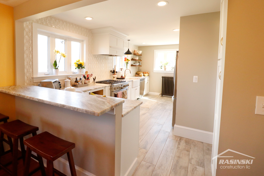 View of Bordentown NJ Kitchen Through Expanded Opening