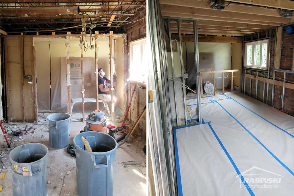 Demo of a Kitchen in Burlington County NJ