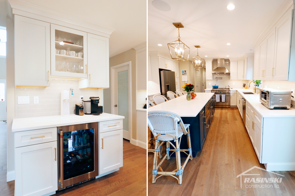 Beverage Bar and Kitchen in Mercer County NJ Home Remodeling Project by Rasinski Construction