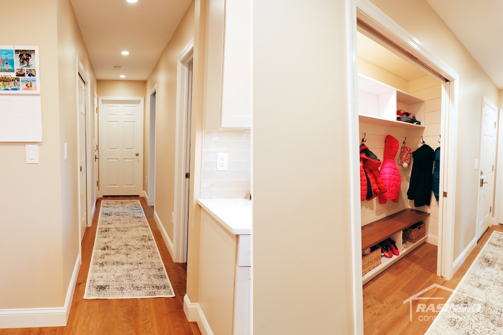 Drop Zone Off Garage in Home Addition in Mercer County NJ by Rasinski Construction