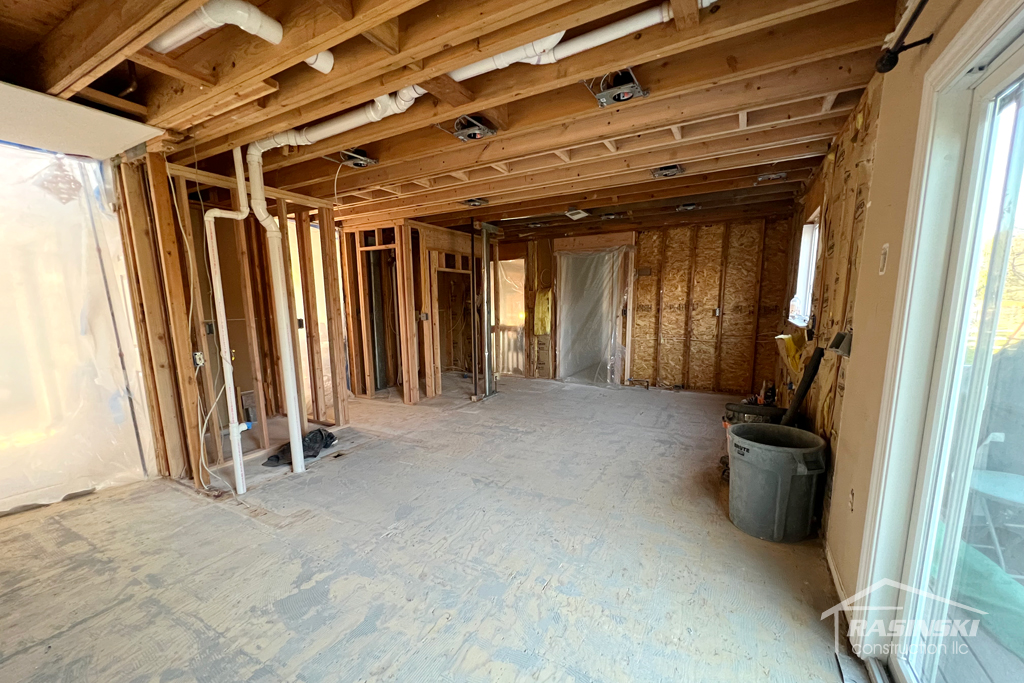 A Kitchen Demoed to the Studs
