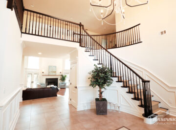 Finished entryway remodel in Colts Neck NJ, as completed by Rasinski Construction