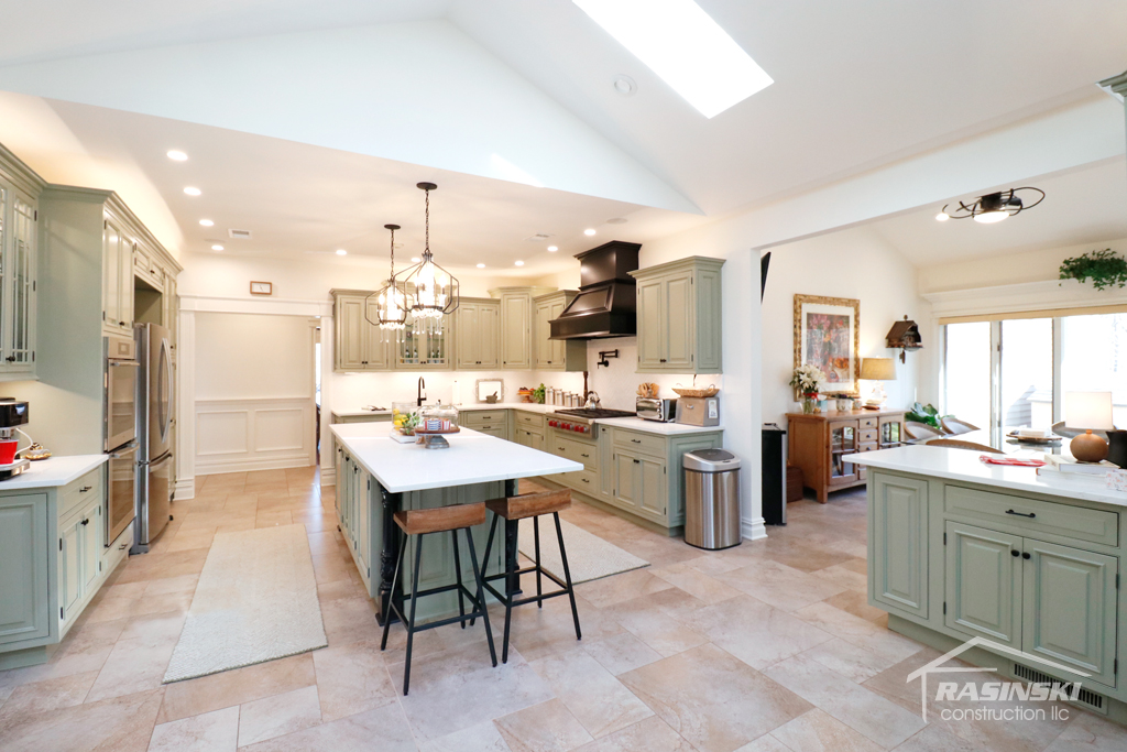 Finished kitchen remodel in Colts Neck NJ, as completed by Rasinski Construction