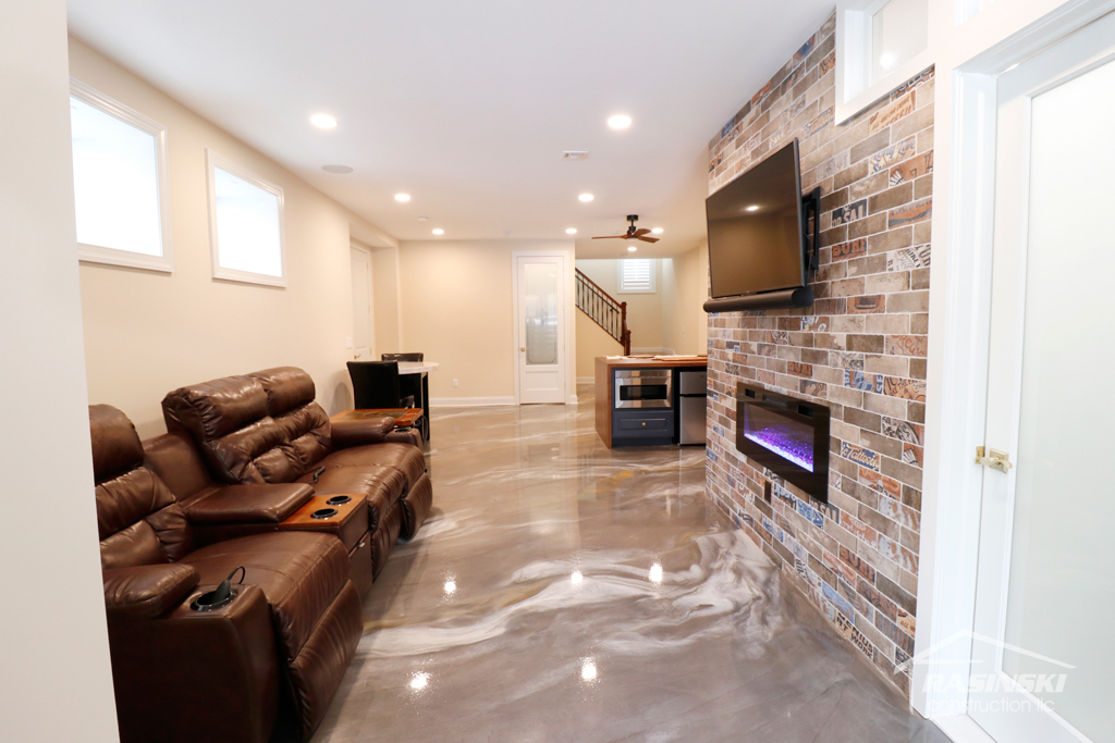 Basement Finishing Project in Howell NJ by Rasinski Construction