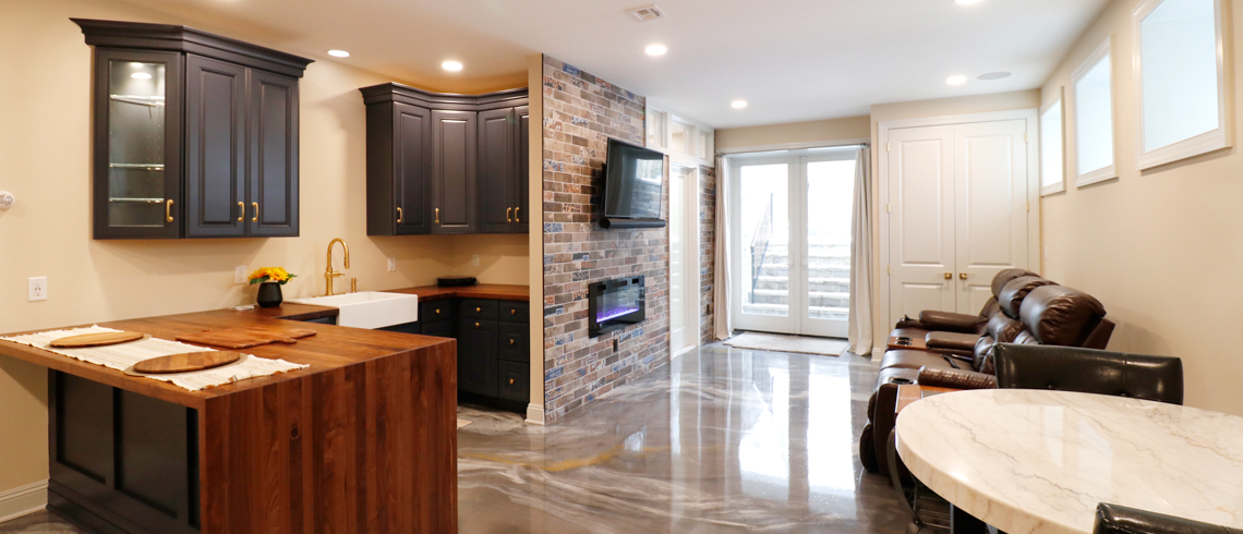 Finished Basement in Howell NJ by Rasinski Construction