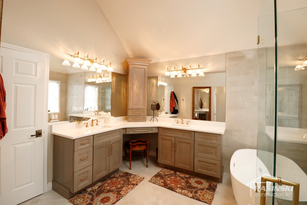 Vanity in Bathroom Remodel in South Brunswick, NJ by Rasinski Construction