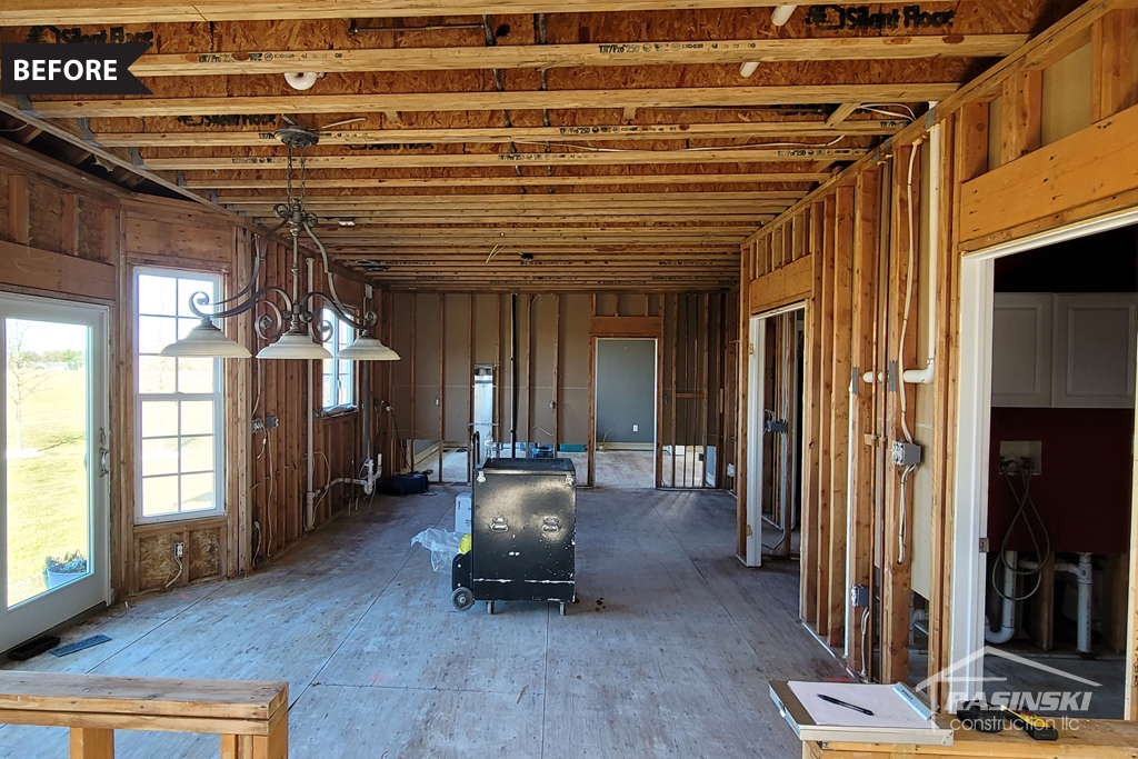 Gutted Kitchen in a Home in South Brunswick, NJ Ready for Remodeling