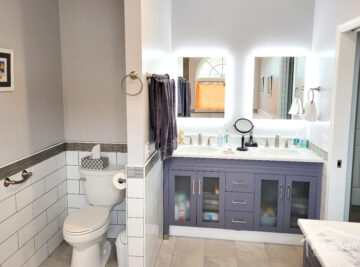 Bathroom remodel completed by Rasinksi Construction of Central NJ